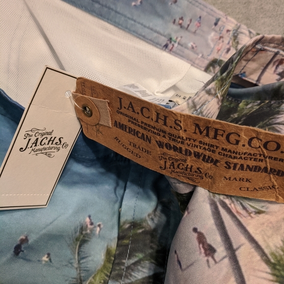 Jachs New York bathing suit palm trees beach sz 32 - Picture 5 of 6